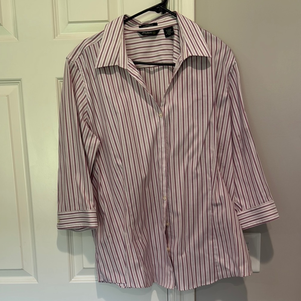 Eddie Bauer Pink Casual Button Down Shirt